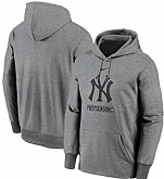 Men's New York Yankees Nike Gray 2020 Postseason Collection Pullover Hoodie,baseball caps,new era cap wholesale,wholesale hats